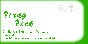 virag nick business card